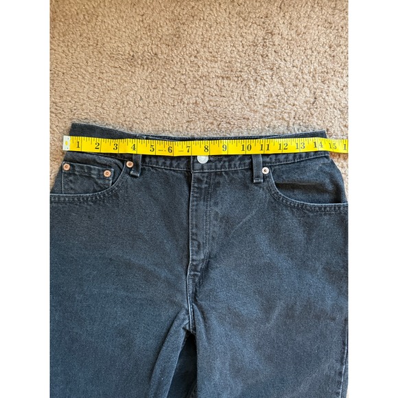 Levis 550 Jeans Womens Tag Size 10 Black Relaxed Fit Tapered Leg Jeans 90s - Picture 3 of 8